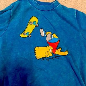 Blue Bart Simpson long sleeve